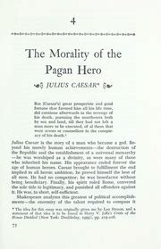 ALLAN BLOOM The Morality Of The Pagan Hero Julius Caesar Allan