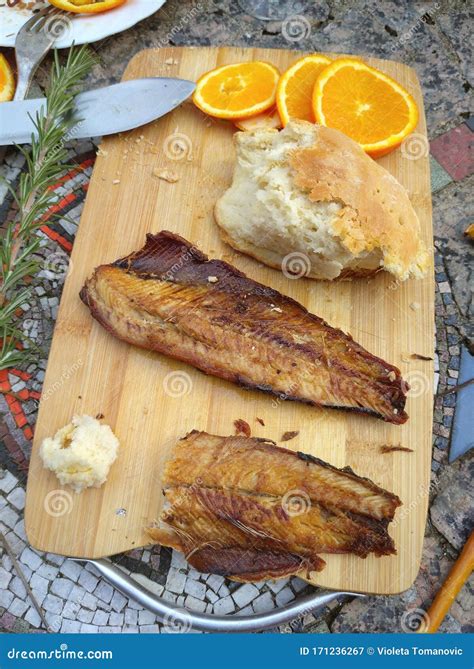 Herring Fish Tradition Serbian Sliced Bread Under The Name Pogaca