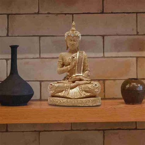 Fabzone Fabzone Antique Look Lord Buddha Idol God Gautam Buddh Statue