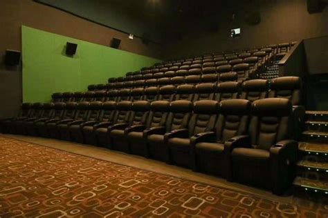 Red Movie Theater Recliners With Embroidery Numbers