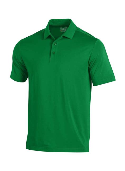 Under Armour Mens Team Kelly Green T2 Green Polo Custom Logo Polo Shirts