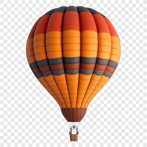 Premium PSD Isolated Flying Hot Air Balloon For Outdoor Adventure