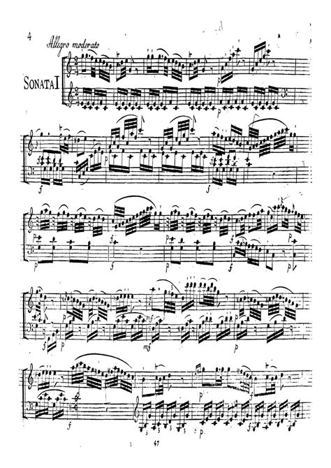 Wolfgang Amadeus Mozart Piano Sonata No 12 K 332 琴谱五线谱pdf 香港流行钢琴协会琴谱下载 ★