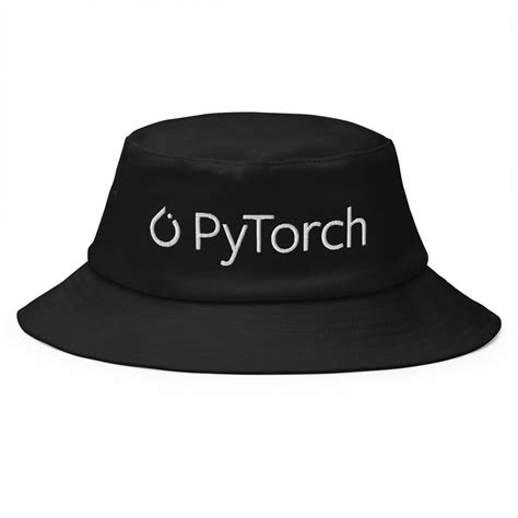 PyTorch White Logo Embroidered Bucket Hat – AI Store