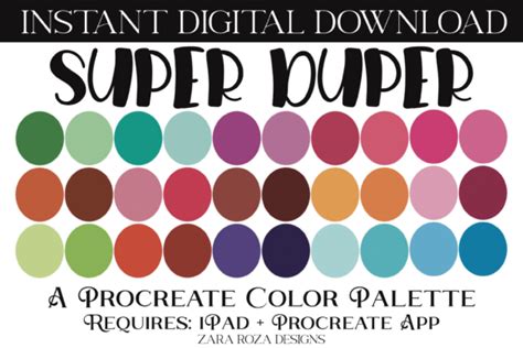 Procreate Color Palette Designs Graphics On Inspirationde