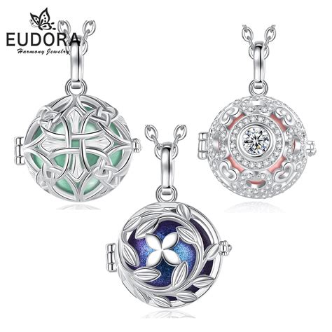 Eudora Mm Pregnancy Bola Cross Clover Necklace Harmony Ball Angel