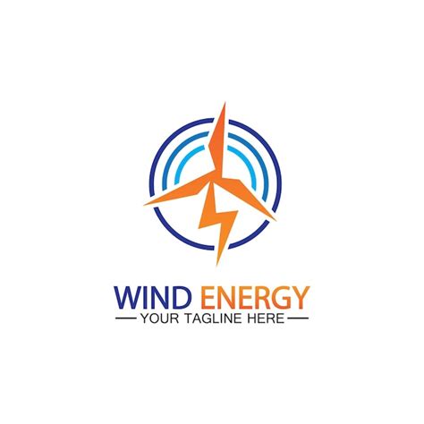 Premium Vector | Wind energy logo renewable energy icon with wind ...