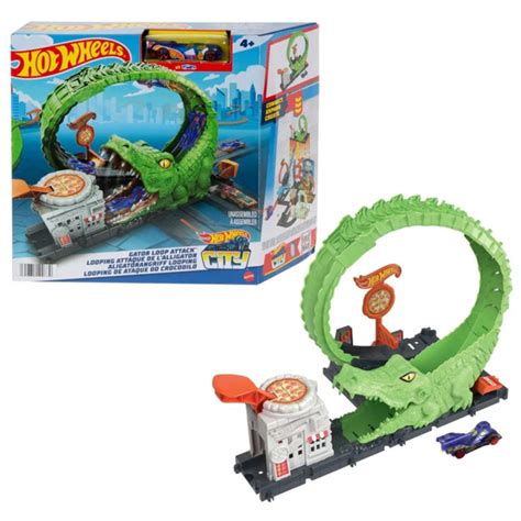 Вопросы и ответы о Игровой набор Hot Wheels Автотрек Петля Крокодил в наборе с машинкой