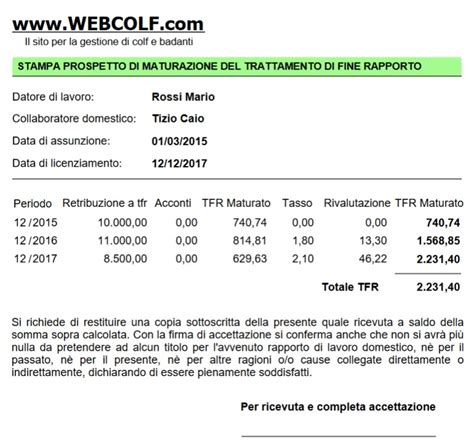 Calcolo Tfr Colf E Badanti Simulatori Online Esempi Regole Hot Sex