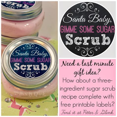 Free Printable Sugar Scrub Labels