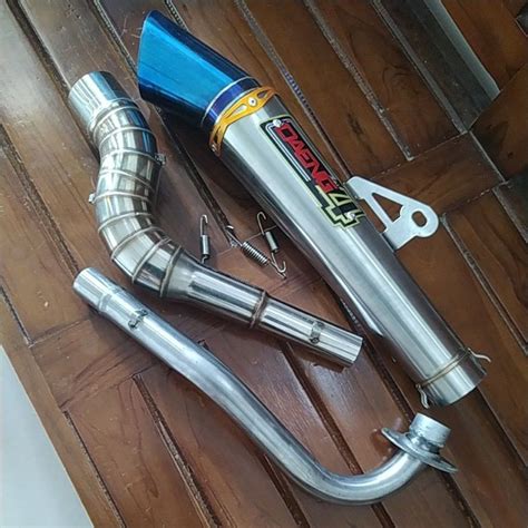 Open Pipe Canister Daeng Sai Exhaust Conical Set Big Elbow For Xrm