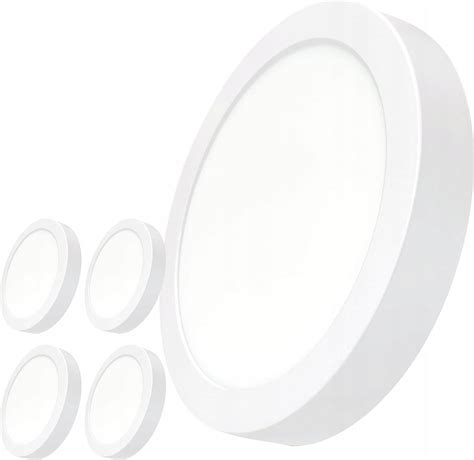 Zestaw 3 okrągłych lamp sufitowych Led o mocy 20 W Śr 220 mm Opinie