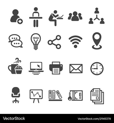 Coworking space icon Royalty Free Vector Image