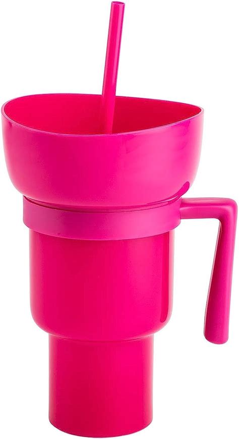 Amazon Snack And Drink Cup Cup Bowl Combo With Straw Stadium