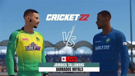 Live Jamaica Tallawahs Vs Barbados Royals Cricket 22 JT Vs BR Live