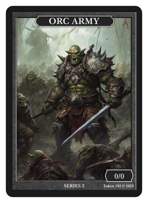 Orc Army Token Series 2 Of Givememana S Tokens Magic The Gathering