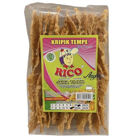 Keripik Tempe Khas Ngawi Keripik Tempe Crispy Cap Rico Lazada Indonesia