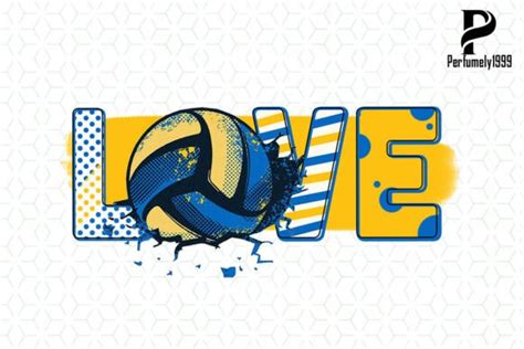 Love Volleyball Graphic By Perfumely1999 · Creative Fabrica