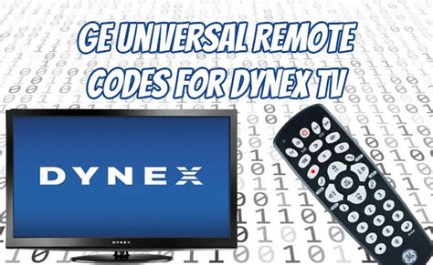 GE Universal Remote Codes For Dynex TV [2024]