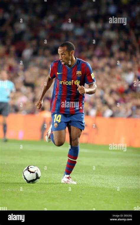 Thierry Henry, French footballer, FC Barcelona, 2009 Stock Photo - Alamy