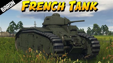 War Thunder FRENCH TANK Gameplay Char B1 Heavy Tank YouTube