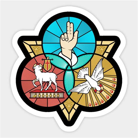 Trinity Catholic Catholic Art Funny Stickers Custom Stickers