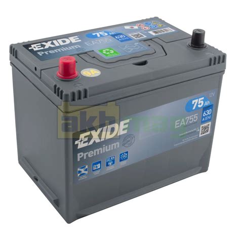 Аккумулятор Exide 75Ah Premium EA755 купить Низкая цена