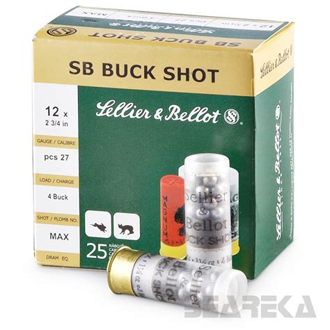 Náboje 12 70 Buck shot 8 4mm Sellier Bellot BEAREKA s r o