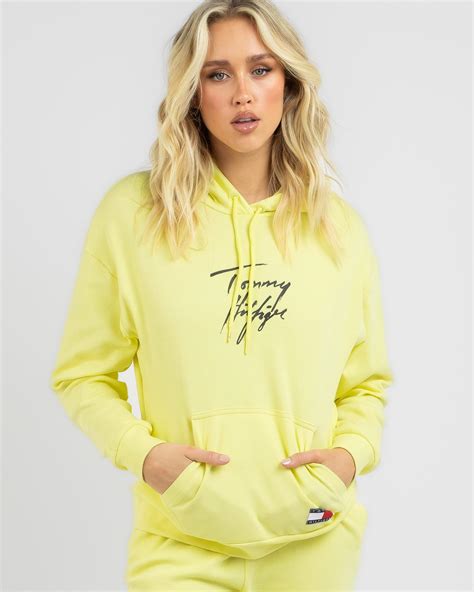 Shop Tommy Hilfiger Tommy 85 Hoodie In Mystic Yellow Fast Shipping