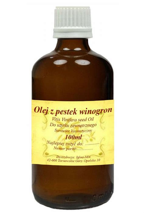 OLEJ z PESTEK WINOGRON 100ml zimnotłoczony 7323627525 Allegro pl