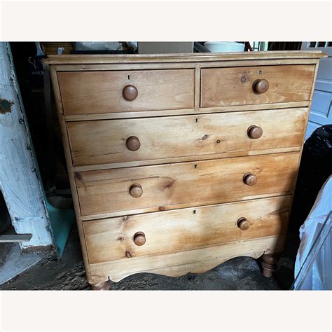 Antique Wood Dresser - AptDeco