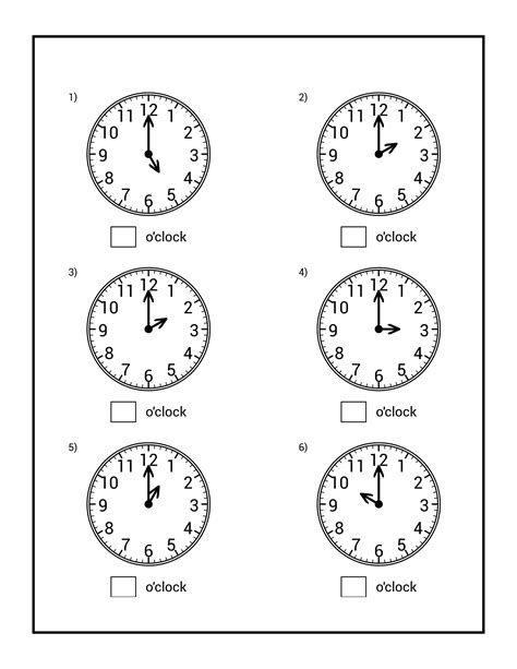 Telling Time Worksheet for Grade 1 | Teaching Resources