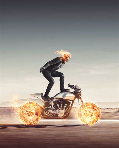 Rahal Nejraoui Keanu Reeves As Ghost Rider