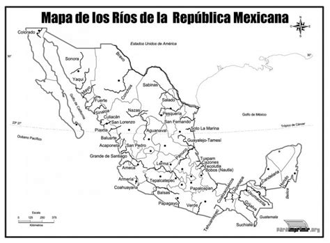 Mapa De Mexico Para Imprimir