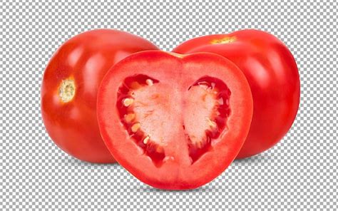 Tomate Vermelho Fresco Isolado Na Camada Alfa Psd Premium