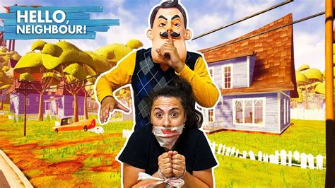 GERÇEK HAYATTA HELLO NEIGHBOR ANNE KURTARMA SILA VE MİRA YouTube