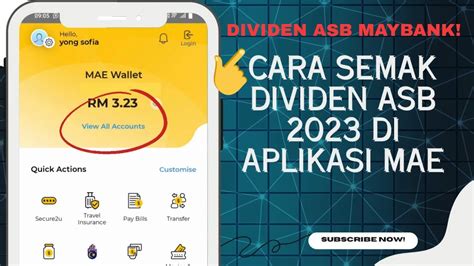 Cara Semak Dividen Asb Maybank Di Aplikasi Mae Check Asb Dividend In