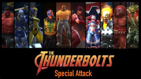 Thunderbolts Members Marvel Contest Of Champions Special Attack Youtube