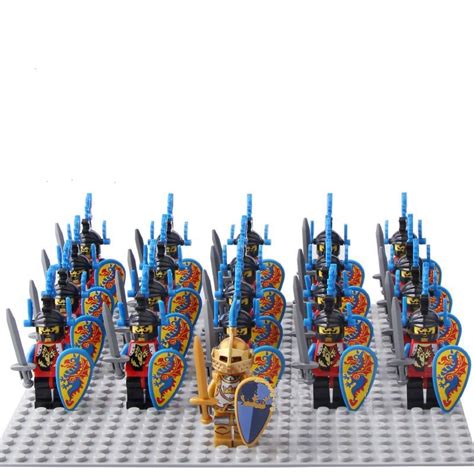 Medieval Knight Dragon Knight Soldiers Minifigures Lego Compatible