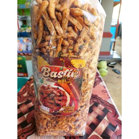 Jual Basreng Stik Bastik Pedas Daun Jeruk Hah Jedepe 1 Kg Shopee