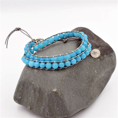 Beaded Leather Wrap Bracelets Beaded Leather Wraps Handcrafted