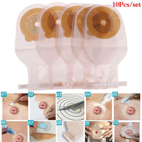 JDATAR 10Pcs Colostomy Bags 25 60mm Stoma Pouch Bags One Piece Open