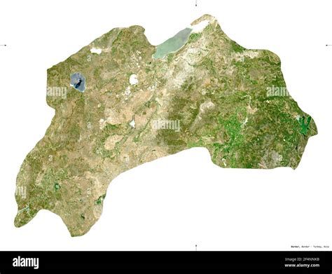 Burdur Province Of Turkey Sentinel Satellite Imagery Shape