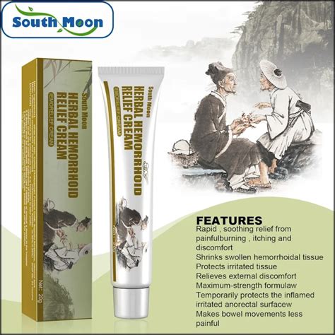 South Moon Chinese Hemorrhoid Ointment Herbal Cream Natural Chinese Medicine Suppository