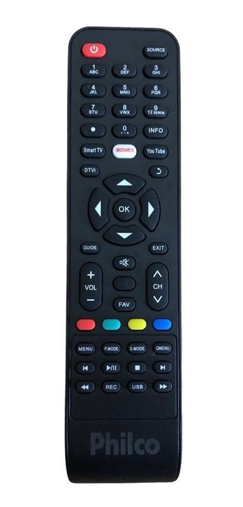 Controle Remoto Tv Philco Smart Original Serve Todos Modelos