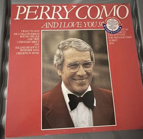 Perry Como And I Love You So 12” Lp Vinyl Record Rare Sleeve