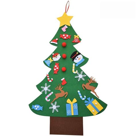 2019new Diy Felt Christmas Tree Year Kids Toys Art Grandado