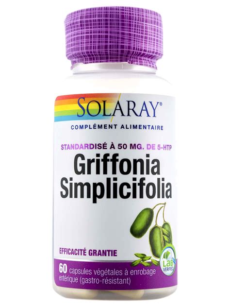 Solaray Griffonia Simplicifolia 60 Plant Capsules