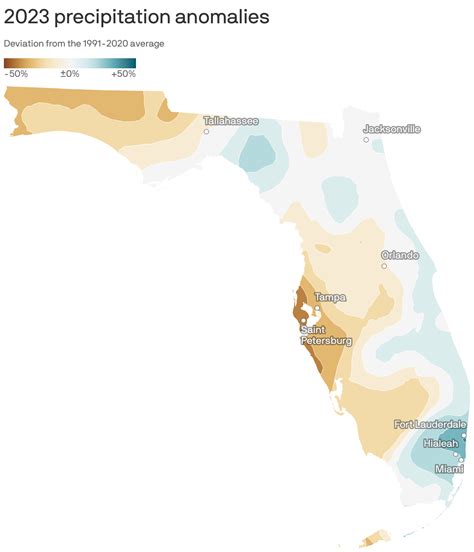 Tampa Bay's drought: 2023 rainfall was far below average - Axios Tampa Bay