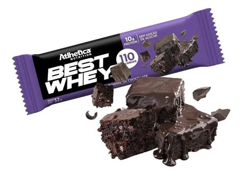 Best Whey Bar Un Brownie Chocolate Atlhetica Nutrition Barra De